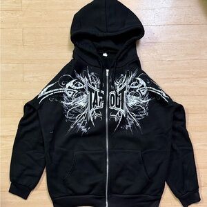 Vintage Tapout American Arrogant Graphic Full Zip-Up Hoodie